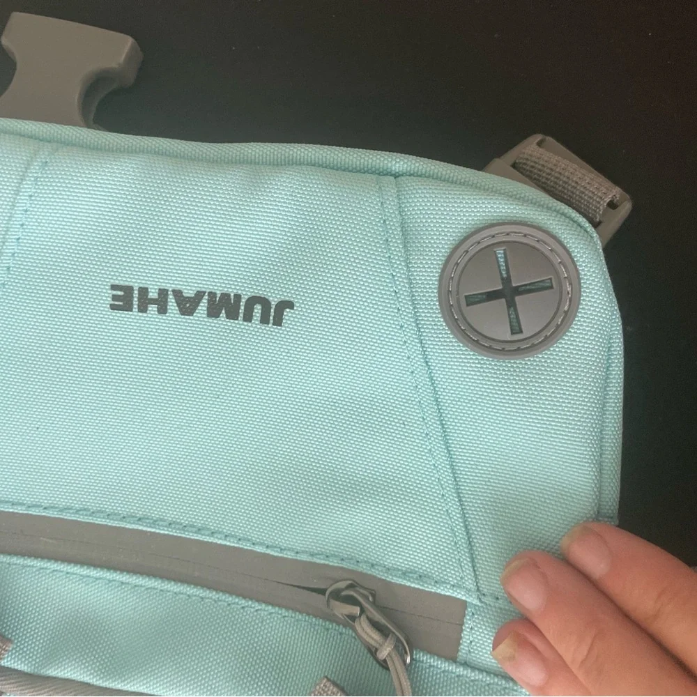 Dog Harness and Mint Green Hiking Vest
